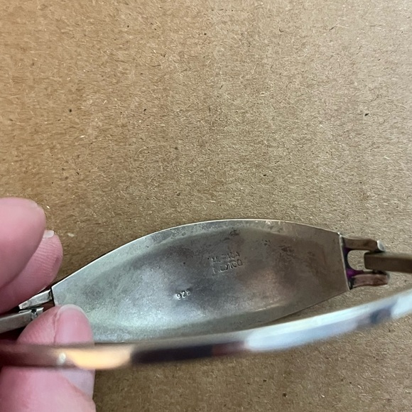 Vintage Alpaca Mexico sterling silver cuff bracelet - Picture 13 of 14